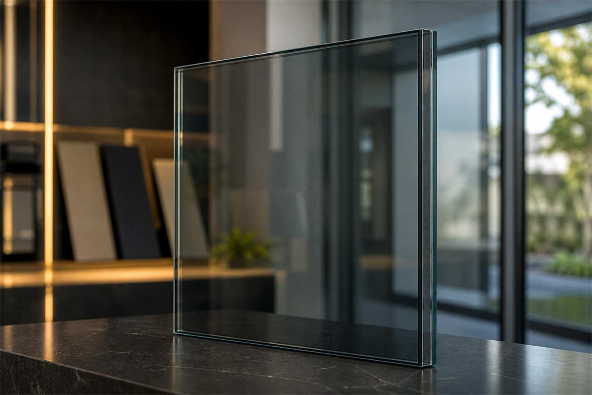 Local Brisbane’s glass replacement 6.38mm Grey Laminated Safety Glass